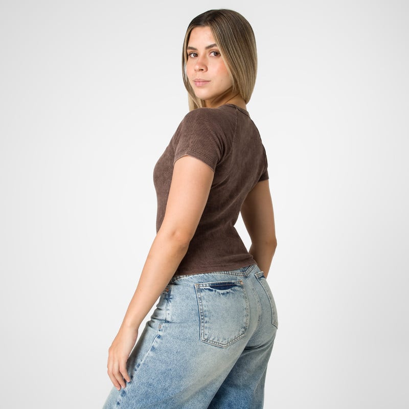 POLO MODA MAGNIE RIB LYCRADO MUJER - 3
