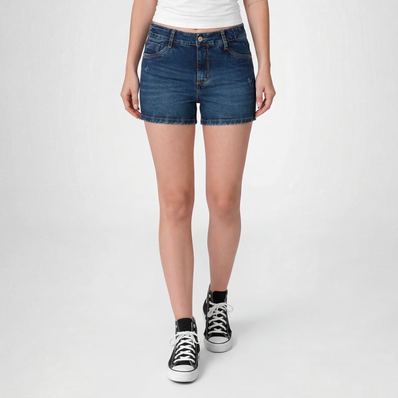SHORTS SHORT HOLISA 2 DENIM STRETCH MUJER - 1