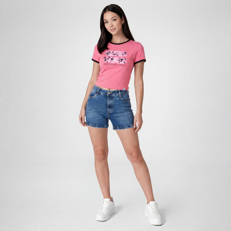 SHORTS SHORT HOLISA 2 DENIM STRETCH MUJER - 2
