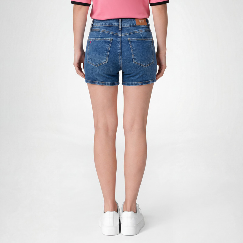 SHORTS SHORT HOLISA 2 DENIM STRETCH MUJER - 3