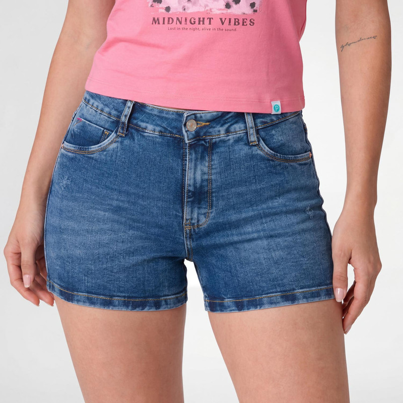SHORTS SHORT HOLISA 2 DENIM STRETCH MUJER - 4