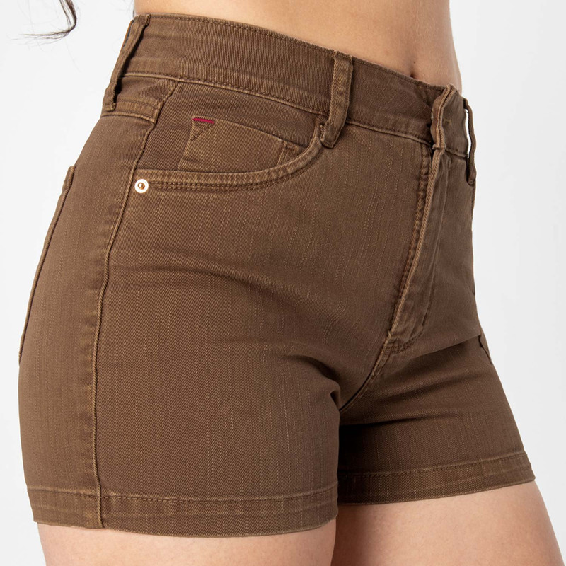 SHORTS SHORT HOLISA DRILL DRILL STRETCH MUJER - 4