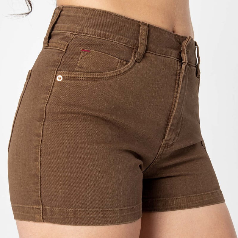 SHORTS SHORT HOLISA DRILL DRILL STRETCH MUJER - 4