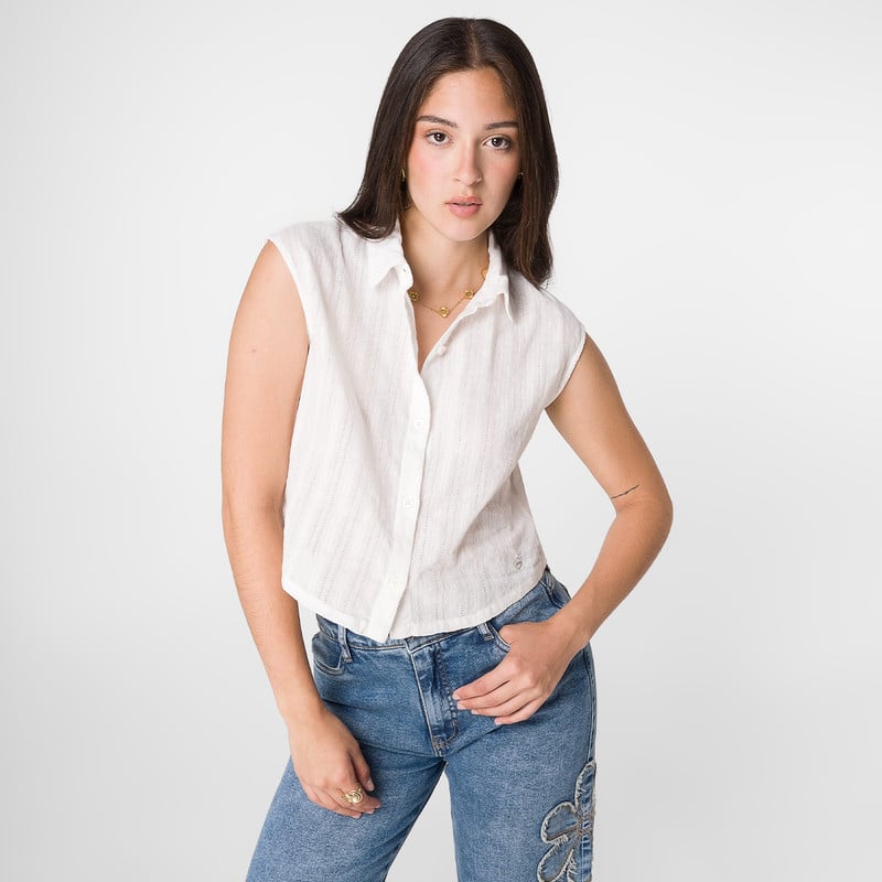 BLUSAS MODA FAIRHA LINO MUJER - 1