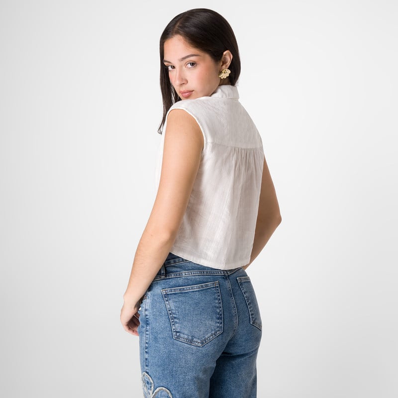 BLUSAS MODA FAIRHA LINO MUJER - 3