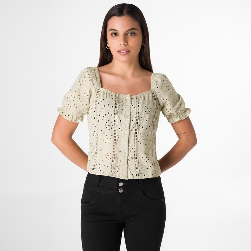BLUSAS MODA VERONNA BRODERY MUJER - 1