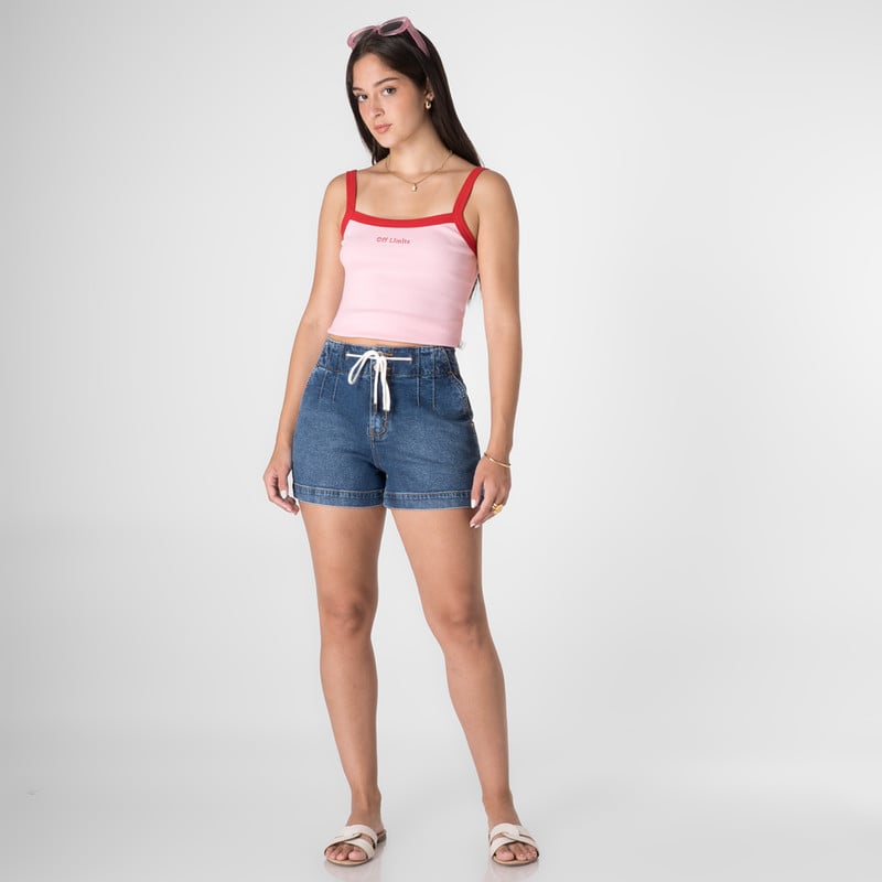 SHORTS SHORT EVANNIH DENIM STRETCH MUJER - 2