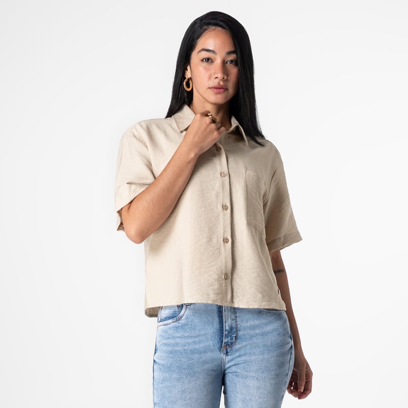 BLUSAS MODA EYAD POPELINA MUJER - 1