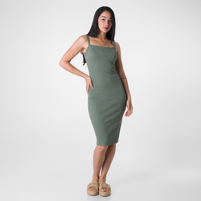 VESTIDOS NIHAIL RIB LYCRADO MUJER - 1