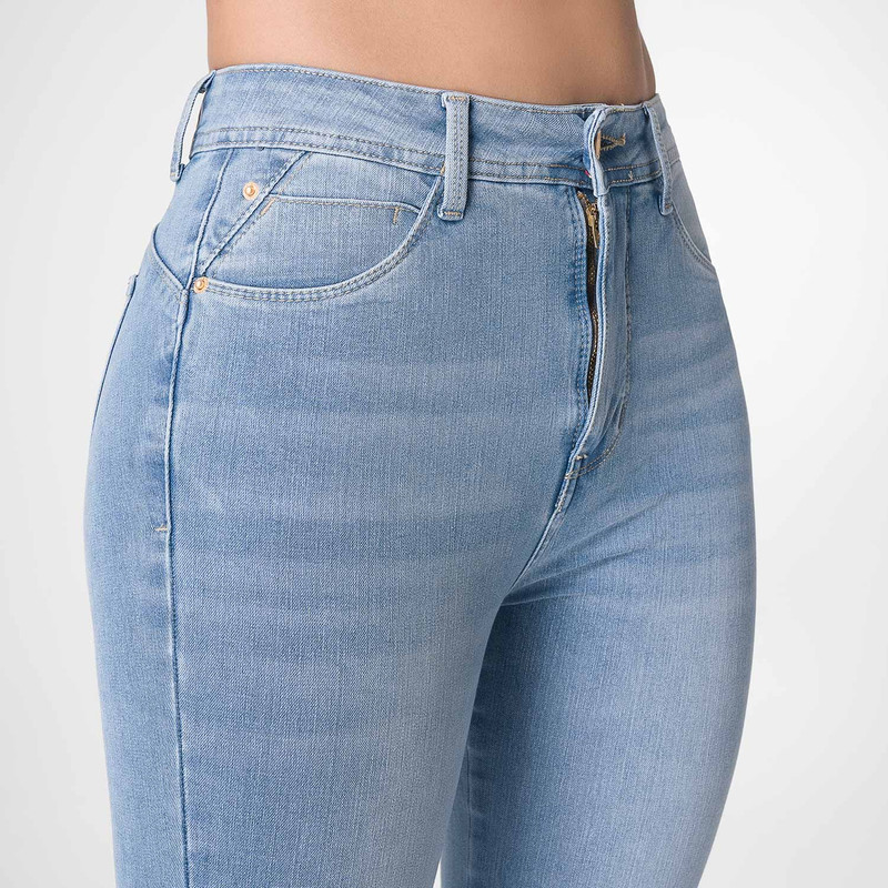 PANTALON CLASICO REBEKHA DENIM STRETCH MUJER - 4