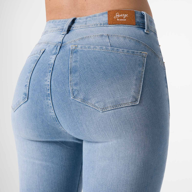 PANTALON CLASICO REBEKHA DENIM STRETCH MUJER - 5