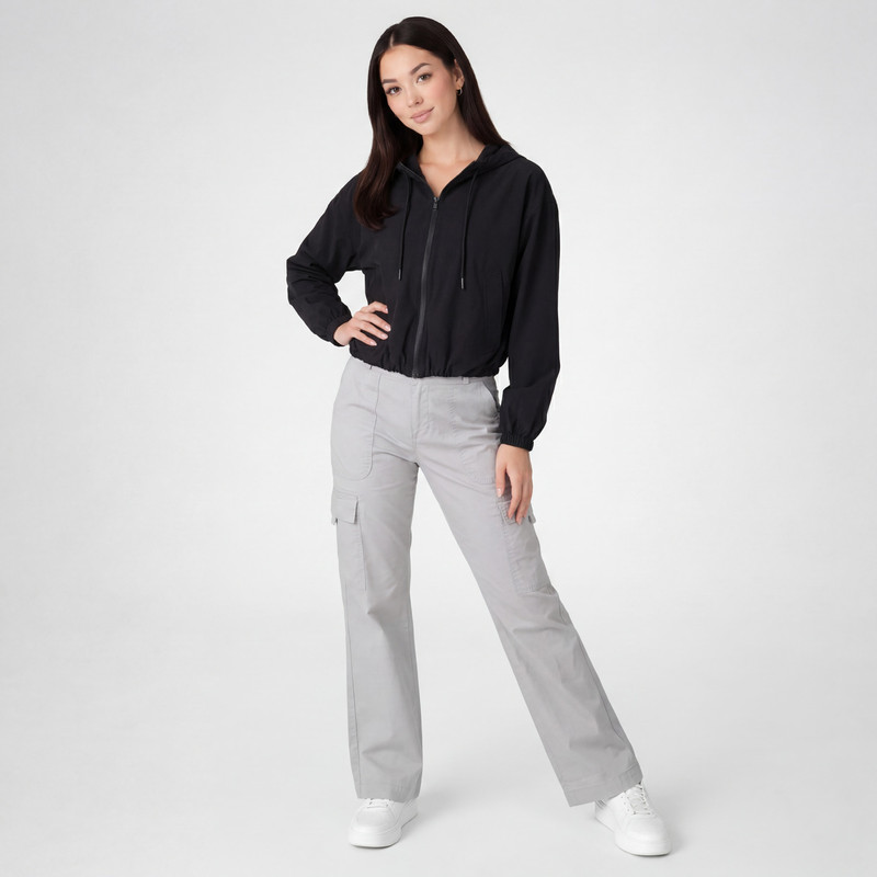 PANTALON CARGO DULARY TAFETA MUJER - 2
