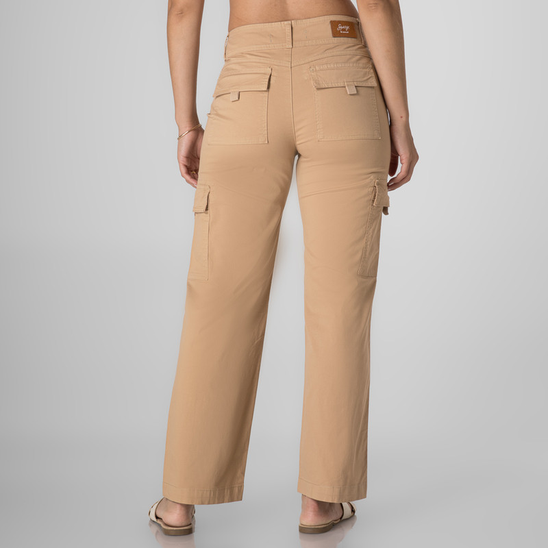 PANTALON CARGO DULARY TAFETA MUJER - 3