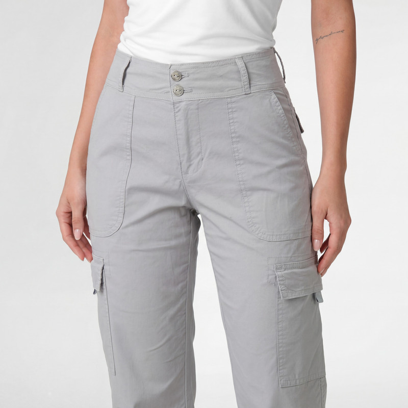 PANTALON CARGO DULARY TAFETA MUJER - 4