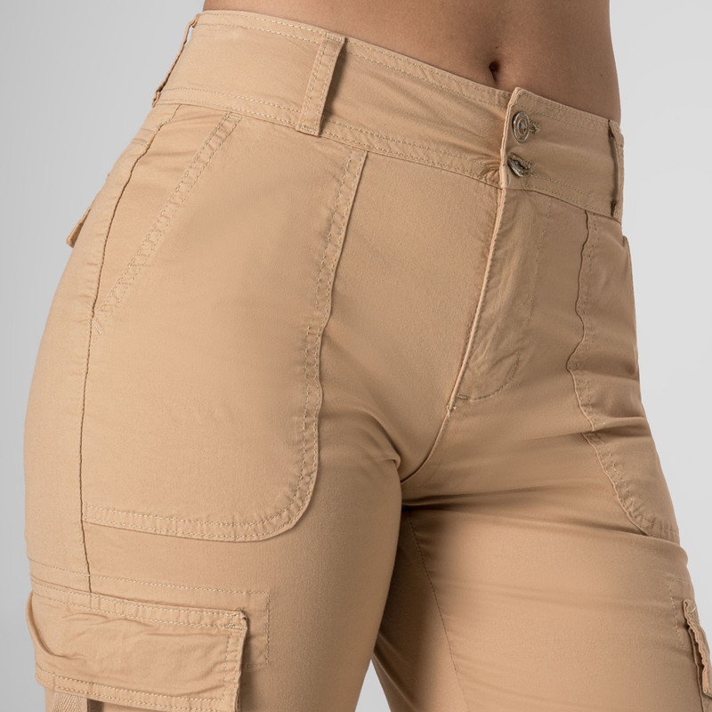 PANTALON CARGO DULARY TAFETA MUJER - 4