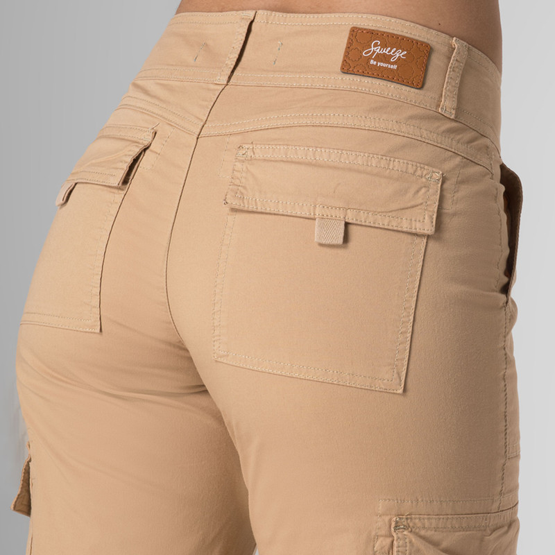 PANTALON CARGO DULARY TAFETA MUJER - 5