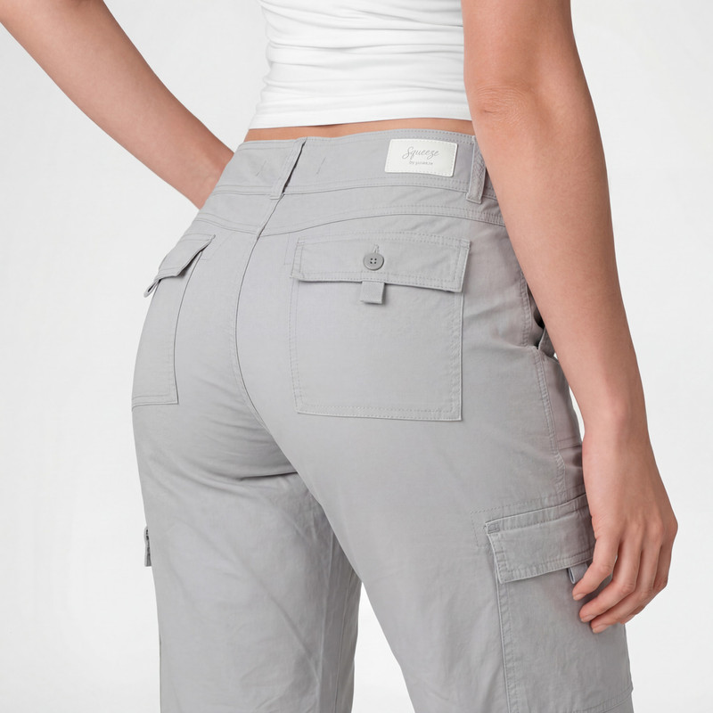 PANTALON CARGO DULARY TAFETA MUJER - 5