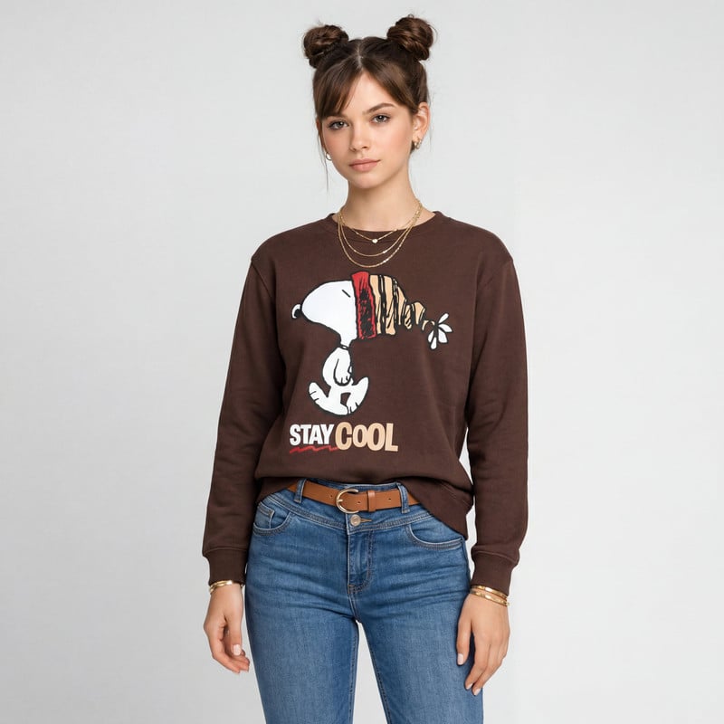 POLERAS FRANELA MUJER HALIA-SNOOPY - 1