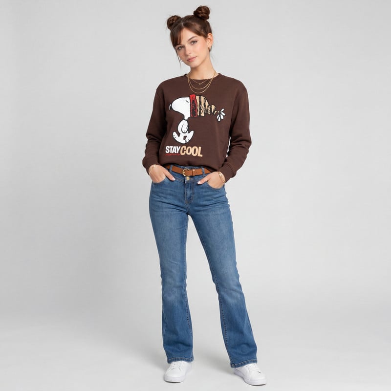 POLERAS FRANELA MUJER HALIA-SNOOPY - 2