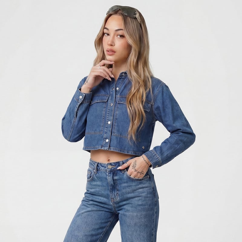 BLUSAS DENIM MUJER EIRHIN - 1