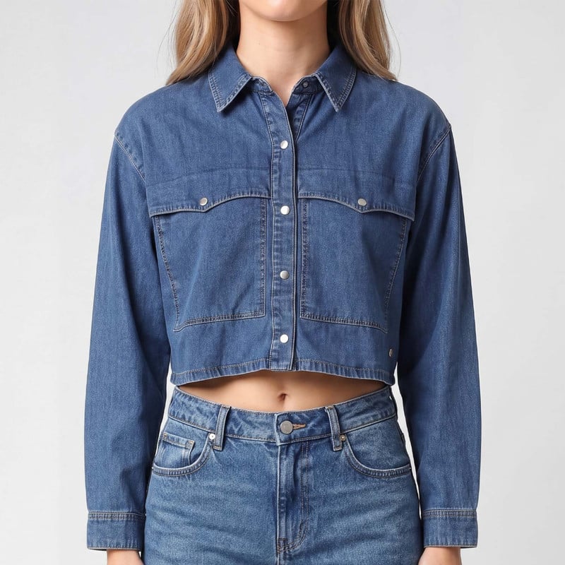 BLUSAS DENIM MUJER EIRHIN - 4