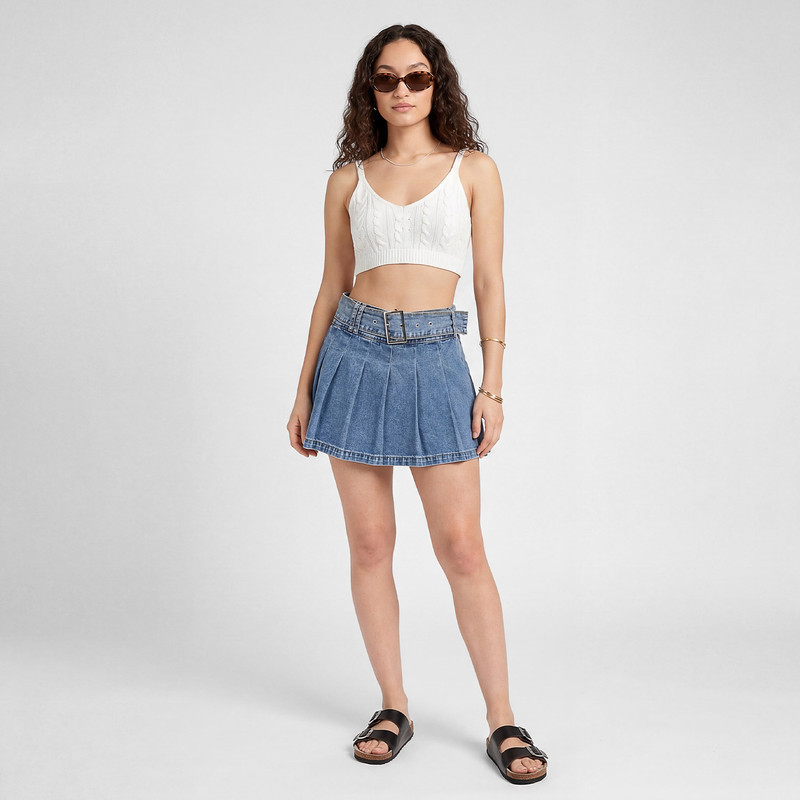 FALDAS DENIM MUJER AMELITH - 2