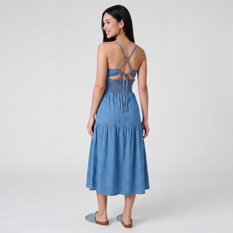 VESTIDOS DENIM MUJER MANLA - 2