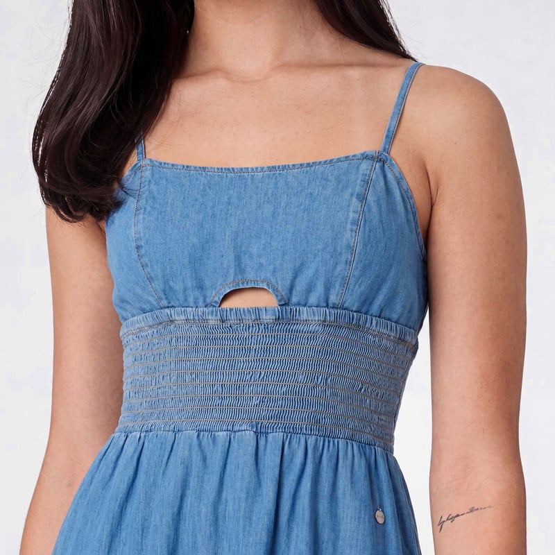 VESTIDOS DENIM MUJER MANLA - 3