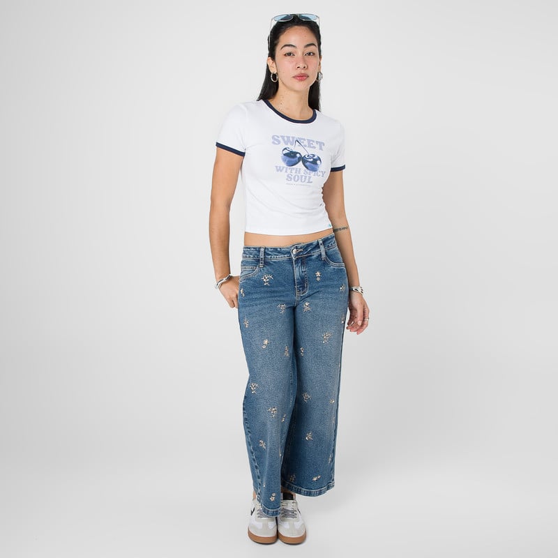 PANTALON DENIM STRETCH MUJER BRYNHI - 2