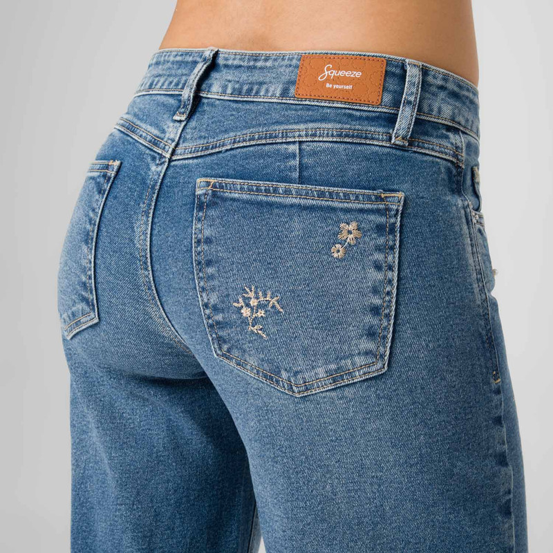 PANTALON DENIM STRETCH MUJER BRYNHI - 5