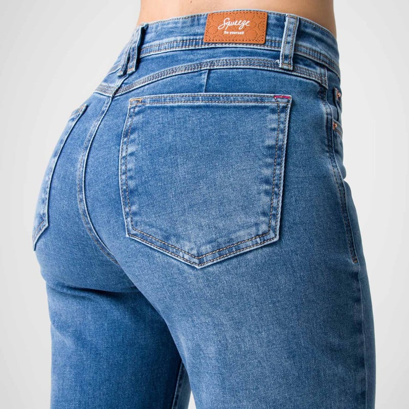 PANTALON DENIM STRETCH MUJER INIET LOW - 5