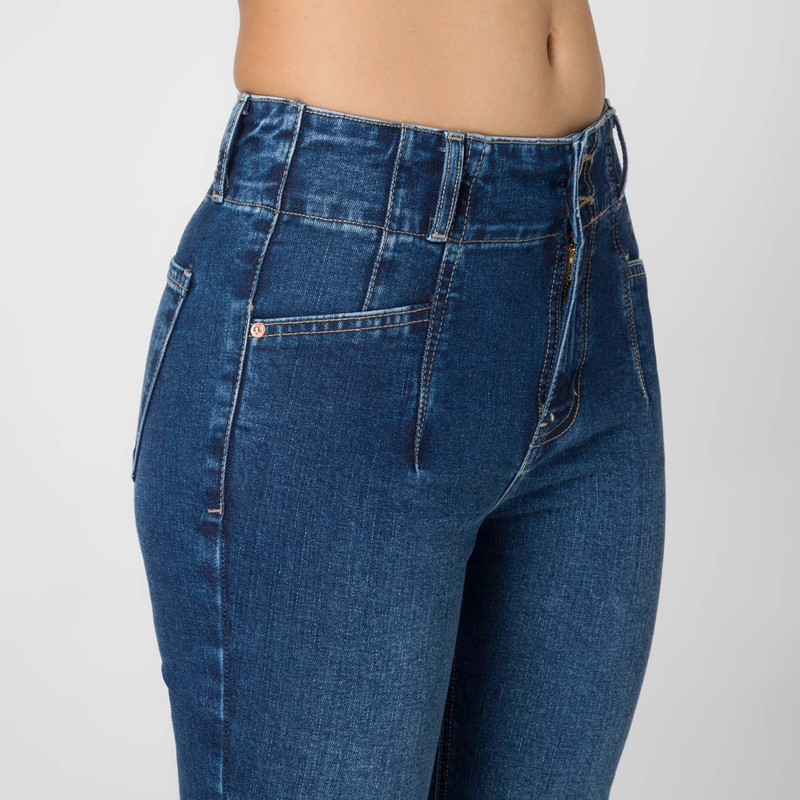 PANTALON DENIM STRETCH MUJER CHRISTELYE - 4