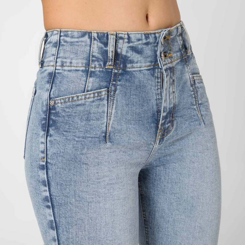 PANTALON DENIM STRETCH MUJER CHRISTELYE - 4