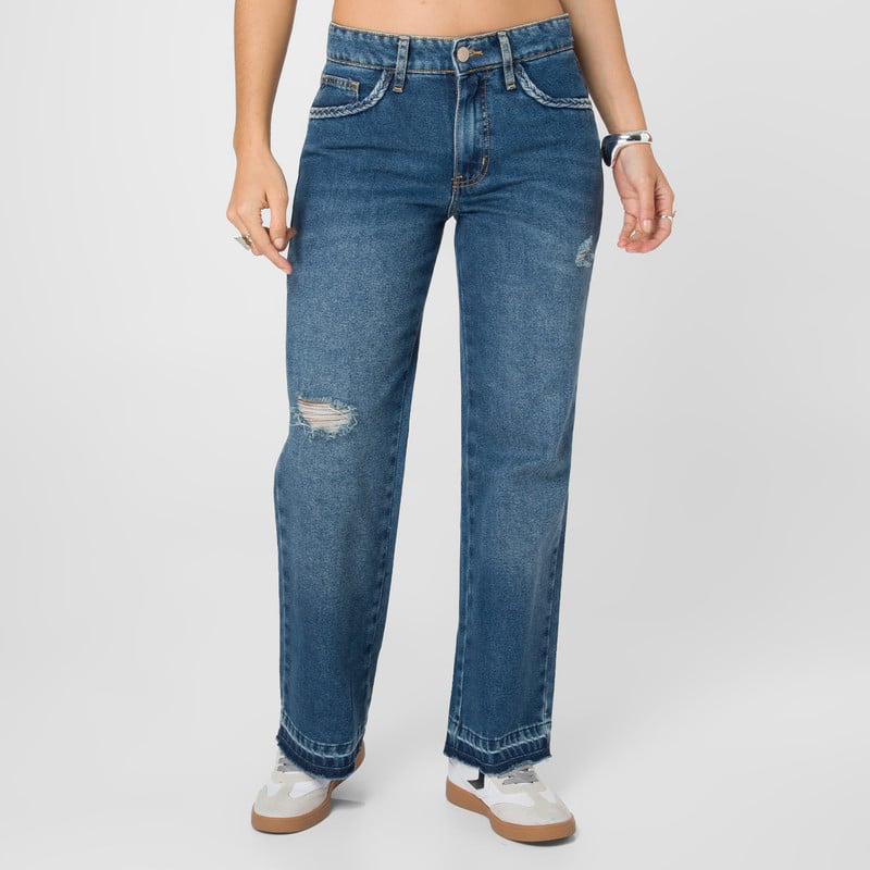 PANTALON DENIM MUJER SUZANNEH - 1