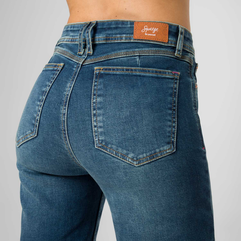 PANTALON DENIM STRETCH MUJER INIET COMFORT - 5