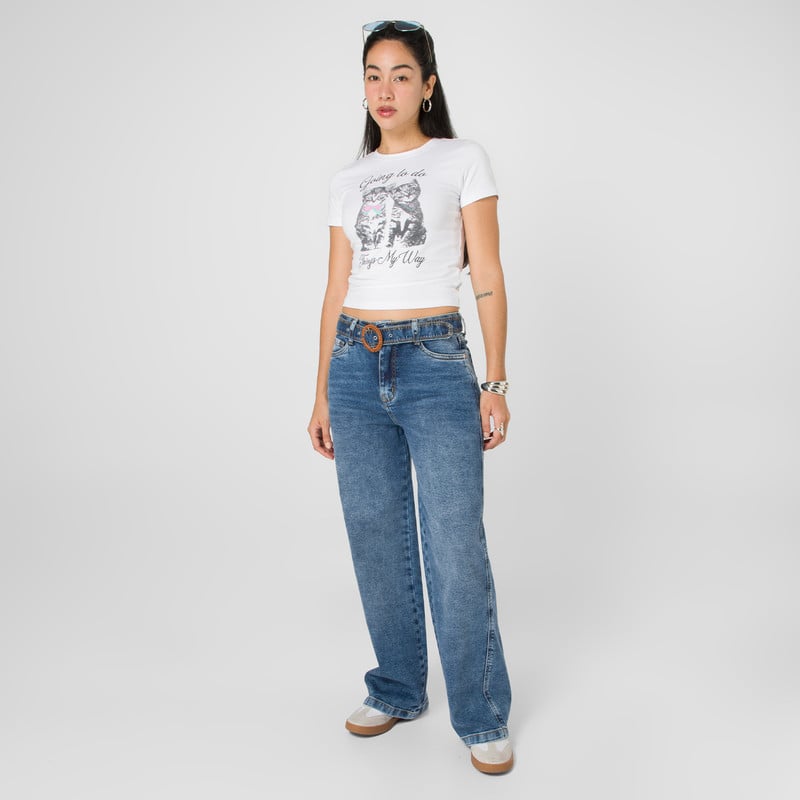 PANTALON DENIM STRETCH MUJER LONDON - 2