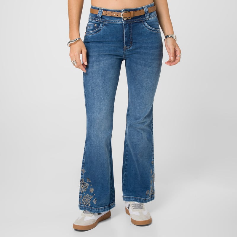 PANTALON DENIM STRETCH MUJER FIORELLYH - 1