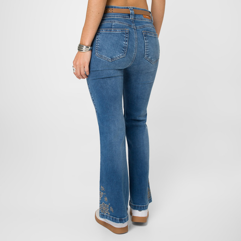 PANTALON DENIM STRETCH MUJER FIORELLYH - 3
