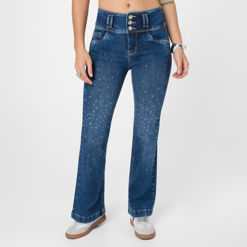 PANTALON DENIM STRETCH MUJER SOHRA - 1