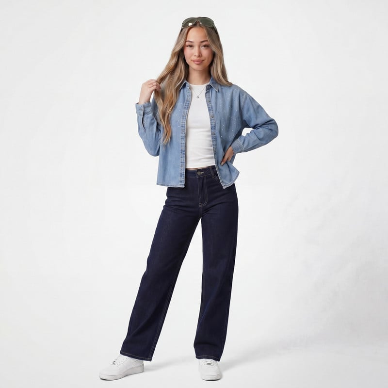 BLUSAS DENIM MUJER PACTU - 2
