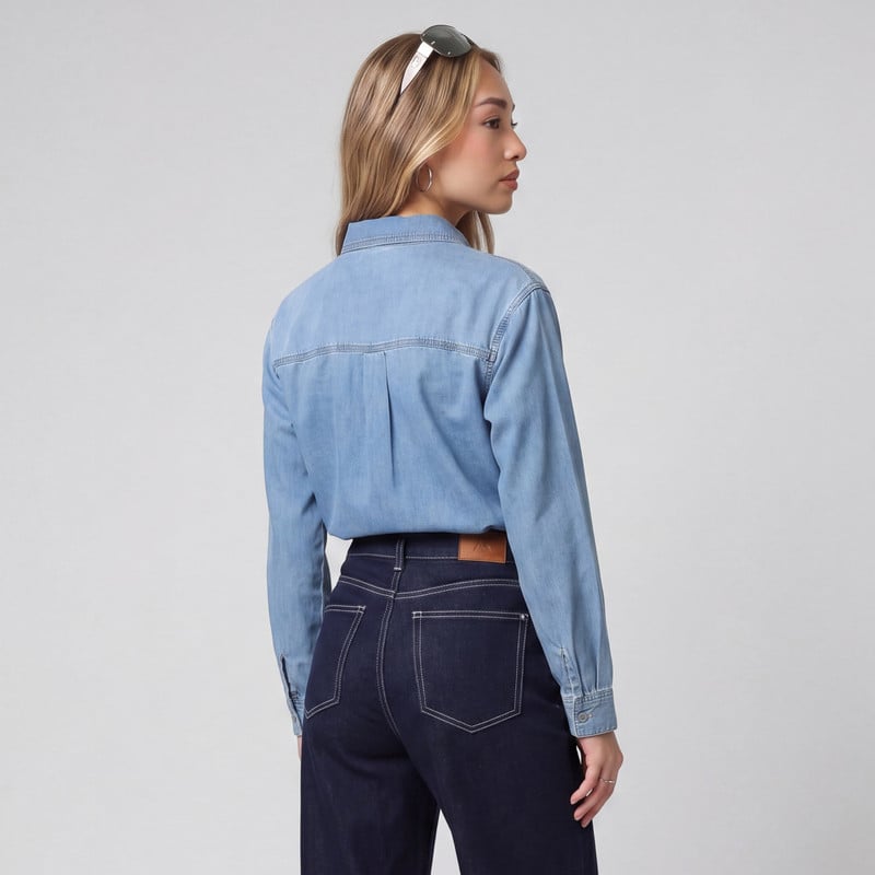 BLUSAS DENIM MUJER PACTU - 3
