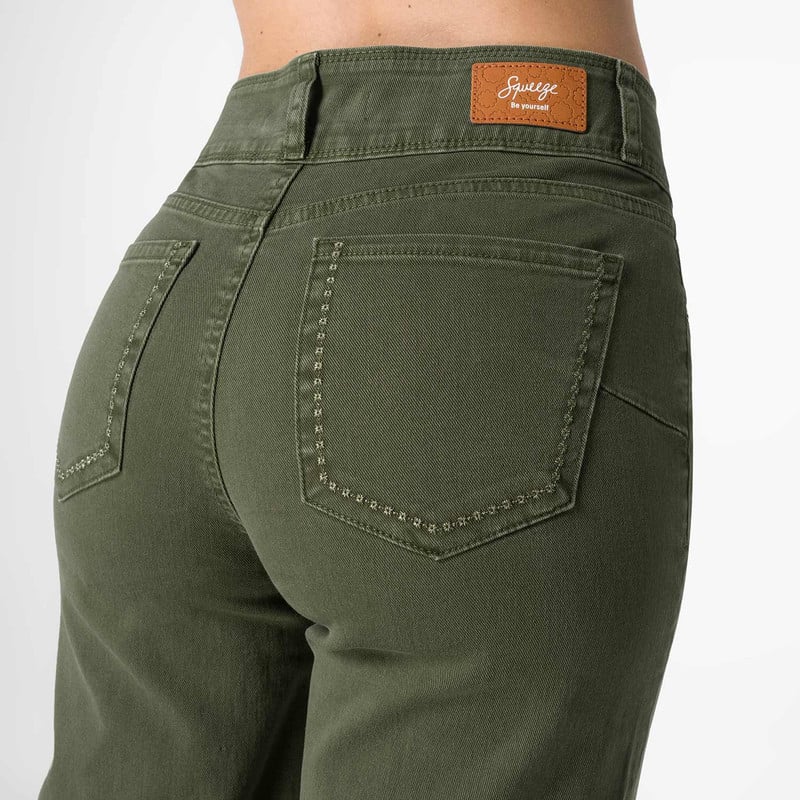 PANTALON DRILL STRETCH MUJER SABHELA - 5