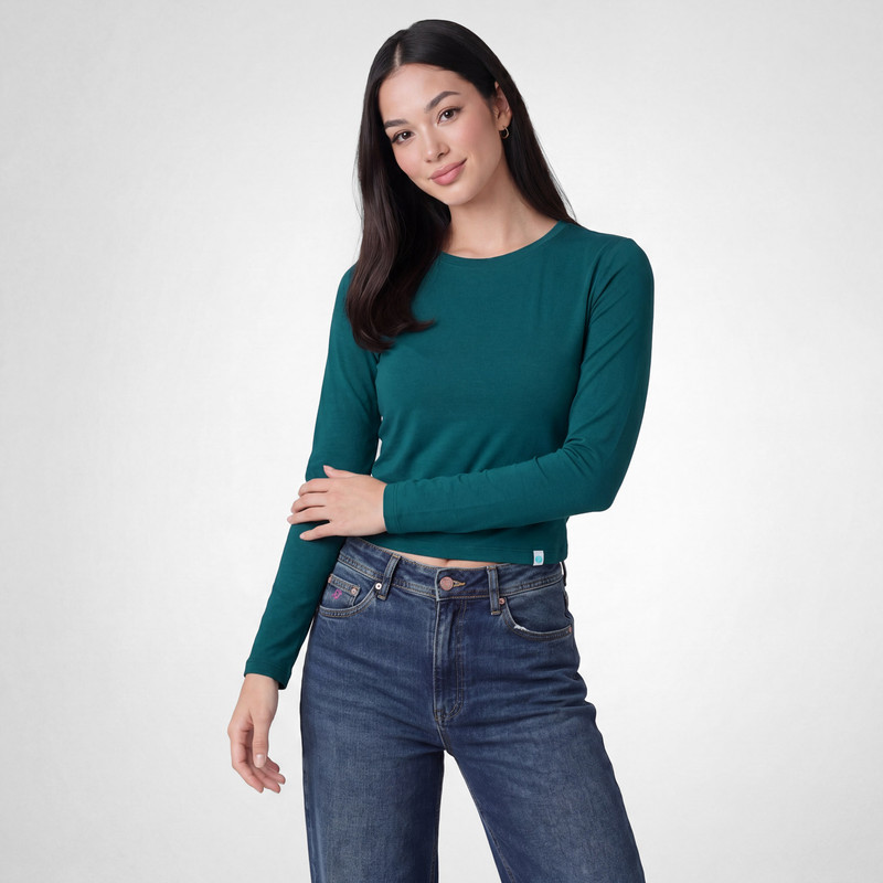 POLOS JERSEY FULL LYCRA MUJER LOARA SOLIDO - 1