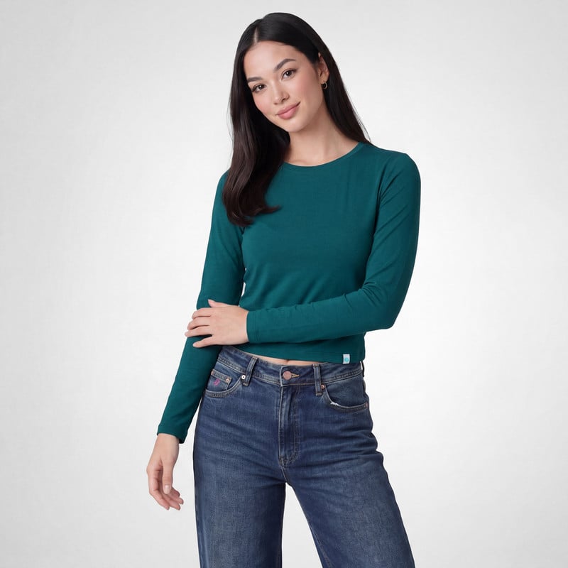 POLOS JERSEY FULL LYCRA MUJER LOARA SOLIDO - 1