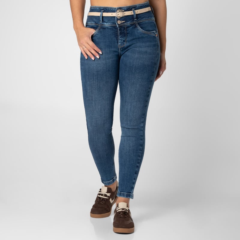 PANTALON DENIM STRETCH MUJER ILIANNIA - 1