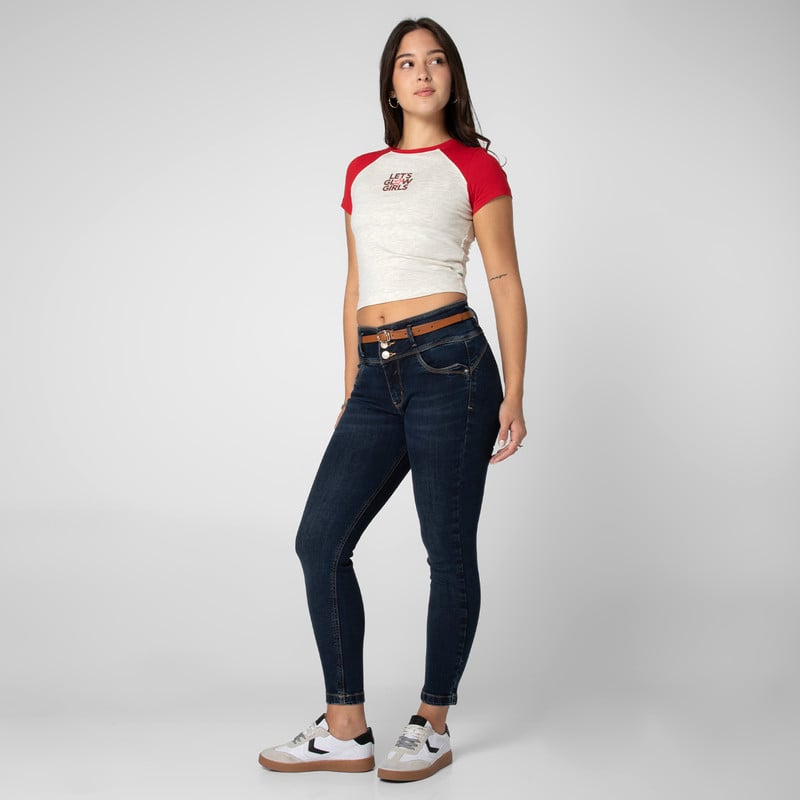 PANTALON DENIM STRETCH MUJER ILIANNIA - 2