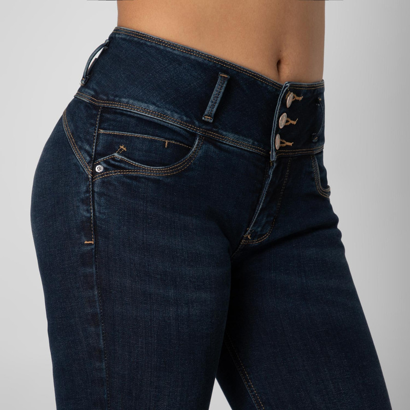 PANTALON DENIM STRETCH MUJER ILIANNIA - 4