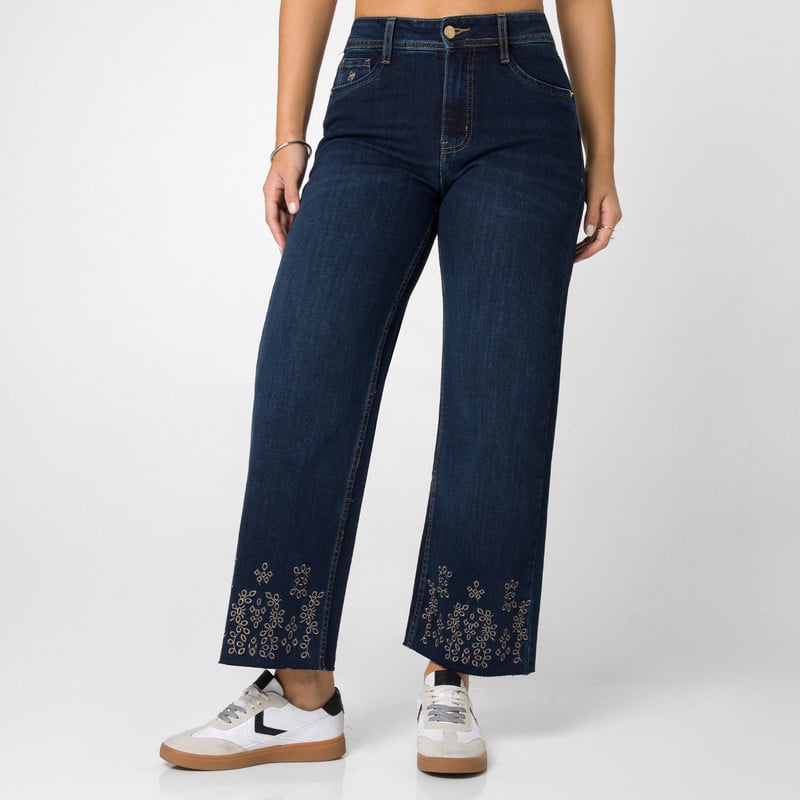 PANTALON DENIM STRETCH MUJER FLORIANY - 1