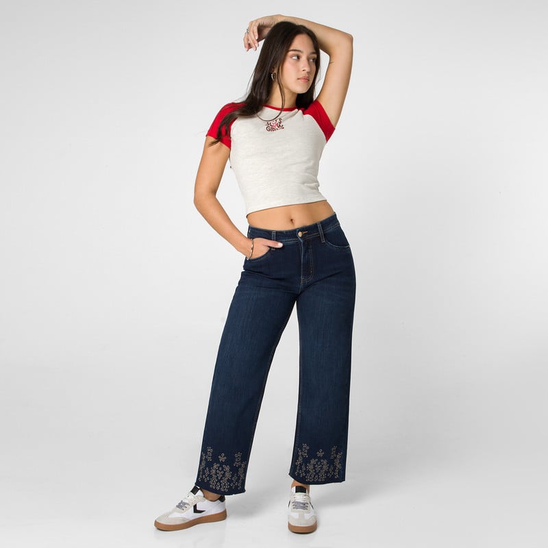 PANTALON DENIM STRETCH MUJER FLORIANY - 2