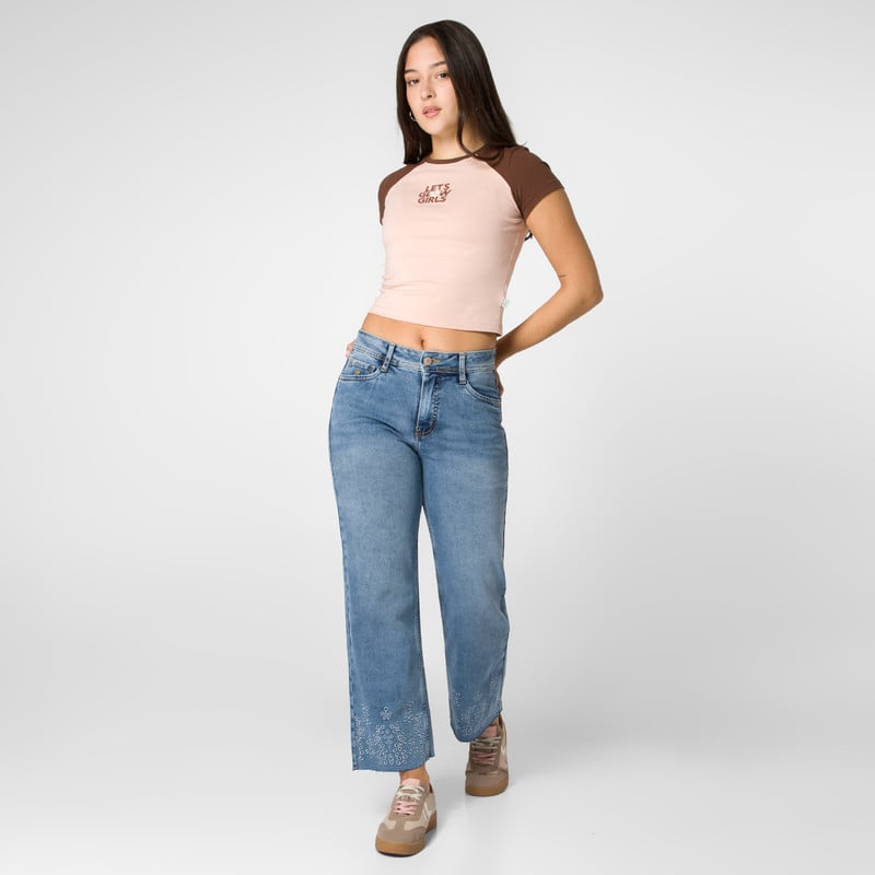 PANTALON DENIM STRETCH MUJER FLORIANY - 2